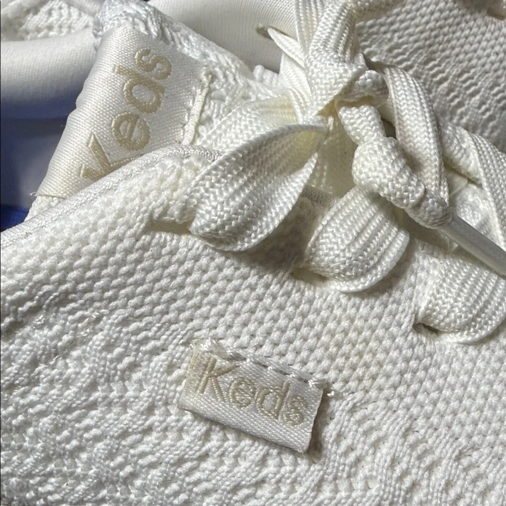 Keds Cream Lace-Up lightweight blissarch textile Sneakers Size 7W